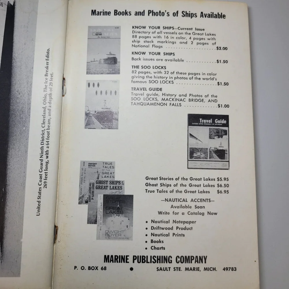 Know Your Ships 1973 Seaway Issue 15th Edition Great Lakes Vessels